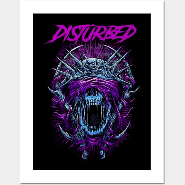 DISTURBED BAND Wall Art by batubara.studio